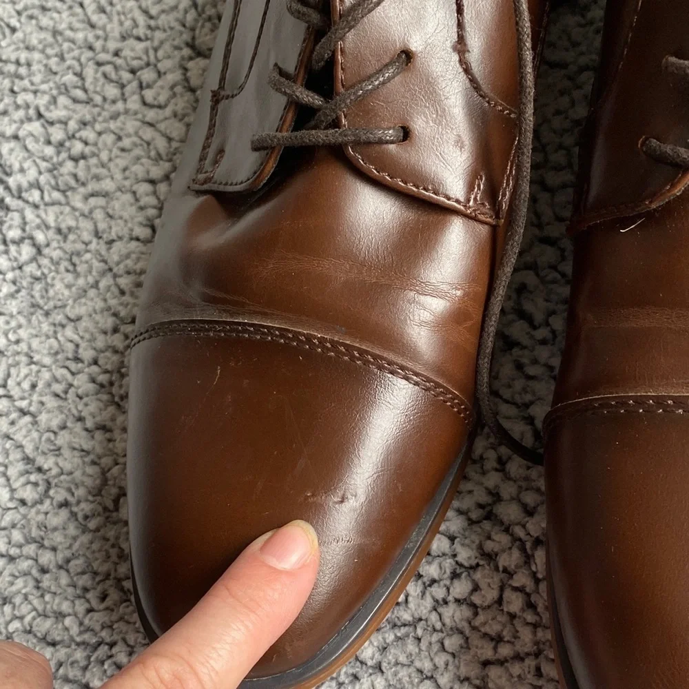 Apt. 9 Rich Brown Leather Derbys